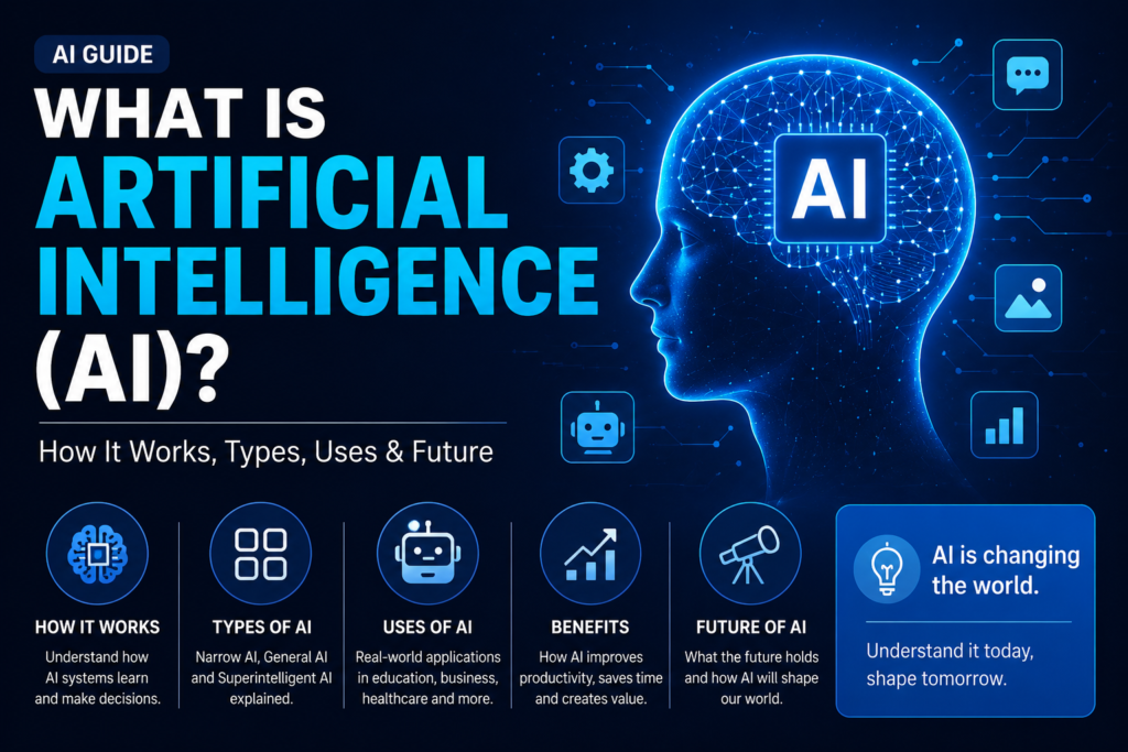 What Is Artificial Intelligence (AI)? How It Works, Types, Uses & Future
