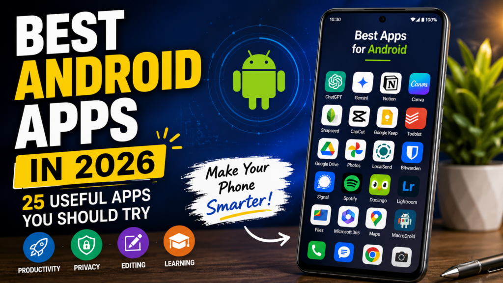 Best Android Apps in 2026: 25 Useful Apps You Should Try