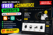 Free eCommerce Website with Blogger & AI | Complete Guide
