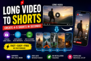 Long Video to Shorts Converter – Create 4 or 5 Shorts Online